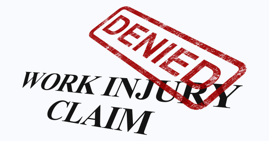 Work Injury Claim Denied